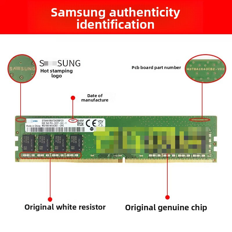 Original RAM for Samsung desktop PC memory DDR4 2133 2400 2666 2933 3200 4G 8G 16G  32G computer 4th gen 4 memory
