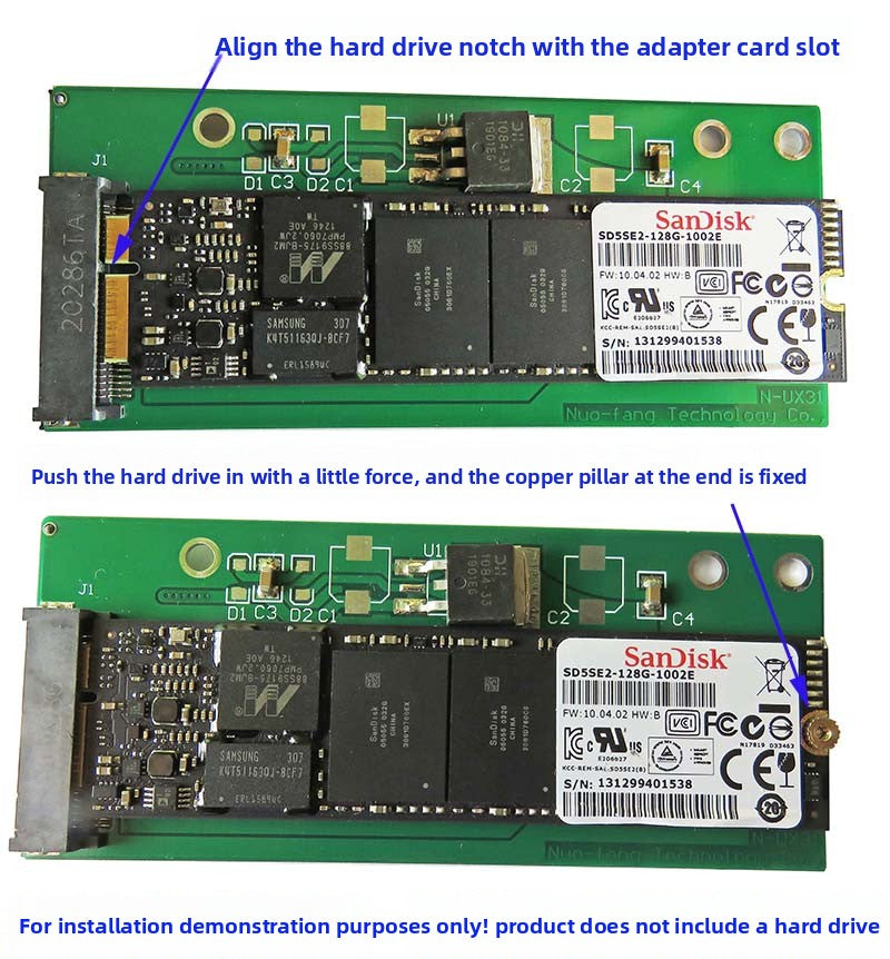 ASUS UX21A UX31A UX21E UX31E SSD to SATA adapter Repair Tools