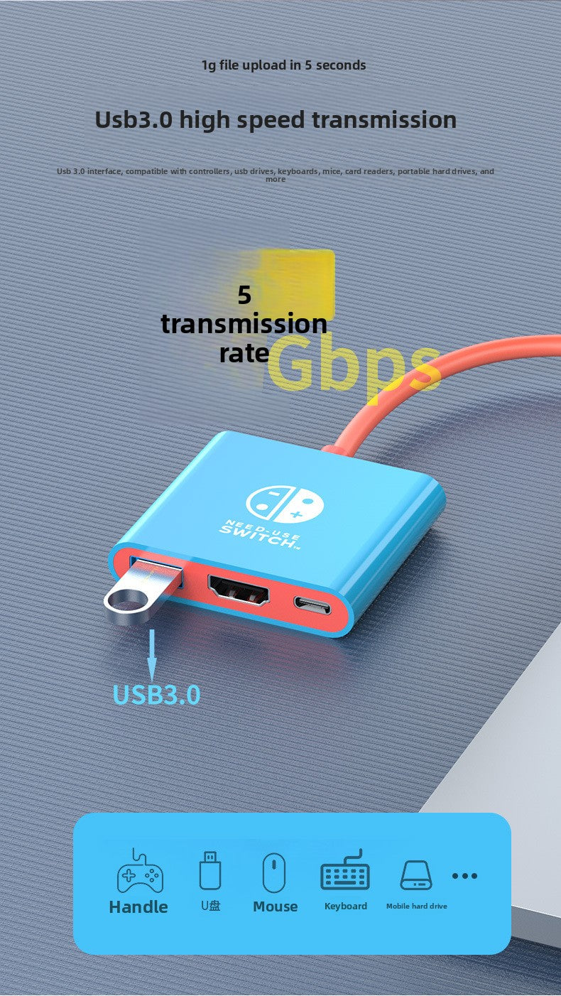 Game console Portable screen projector OLED host converter Dock HDMI 4K 60Hz connection base