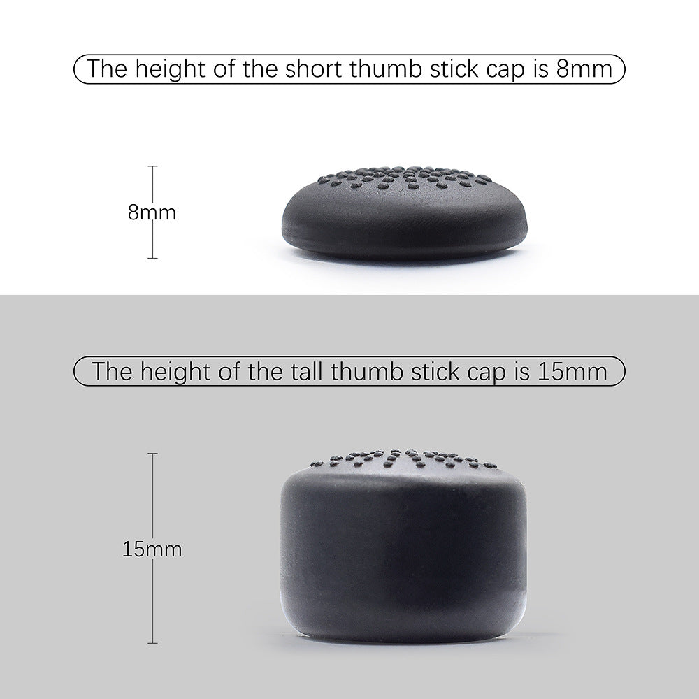 PS4/PS5 handle rocker cap gamepad rocker button cap 8-piece set PS5 silicone protective cap high and low cap