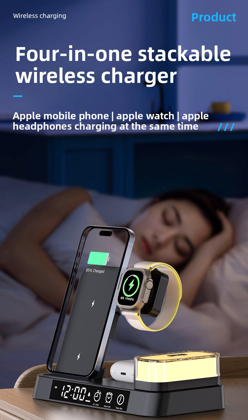 3-in-1 wireless charger multi-function digital clock 25W suitable for iPhone14/13  samsung fast charging