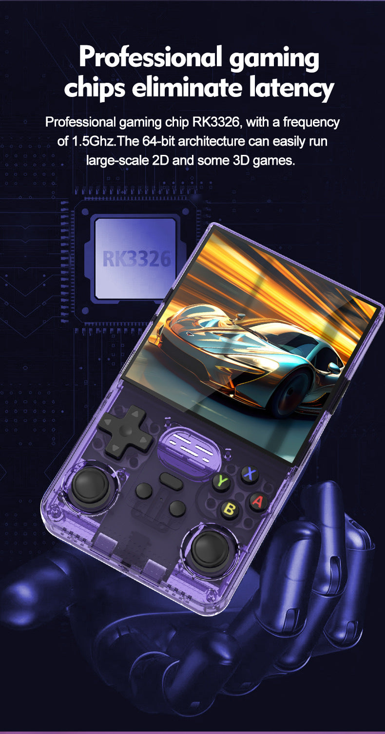 4" inch R39MAX IPS HD 64G 128G Linux Dual 3D joysticks RGB 3500mAh OTG rechargable games Handheld Game Player console
