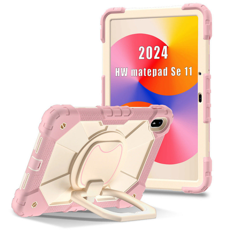 Suitable for Huawei tablet PC protective case Matepad 11.5S inch 2024 anti-drop 360 bracelet rotating bracket protective Accessories