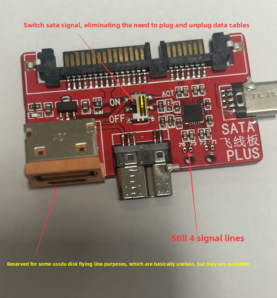 SATA fly wire board for PC3000 81035 800067 810067 MRT DFL Repair Tools