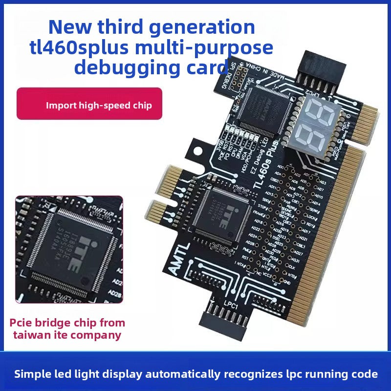 Motherboard diagnostic card Multipurpose debugging card Computer PCI E test card LPC DEBUG diagnostic card Automatic identification main board Laptop Mobile Phone Repair tools