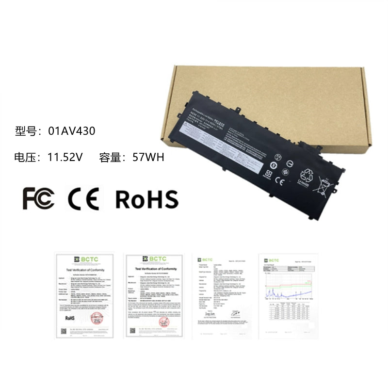 (Shipping fee not include)for于For  Lenovo  SB10K97588 01AV431  01AV430  repalcement battery  SB10K97587