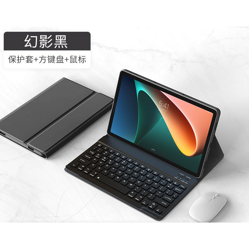 For Redmi Pad SE 11 2023 Bluetooth Keyboard Leather Case Redmi 10.6 Round Cap Xiaomi 6Pro 11 "protective Accessories