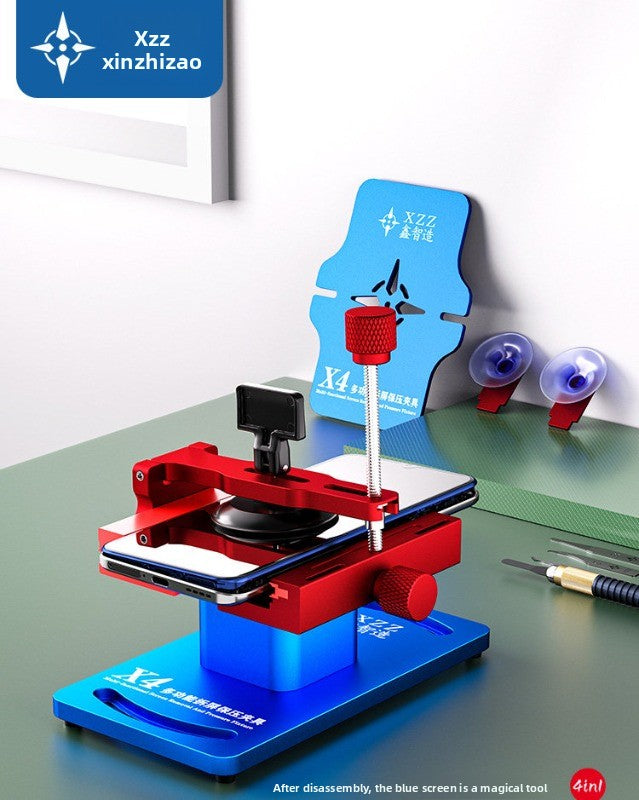 X4 multifunctional mobile phone repair, screen removal, pressure maintenance, fixture, screen removal, side hanging pressure maintenance, glass back cover removal artifact repair tool
