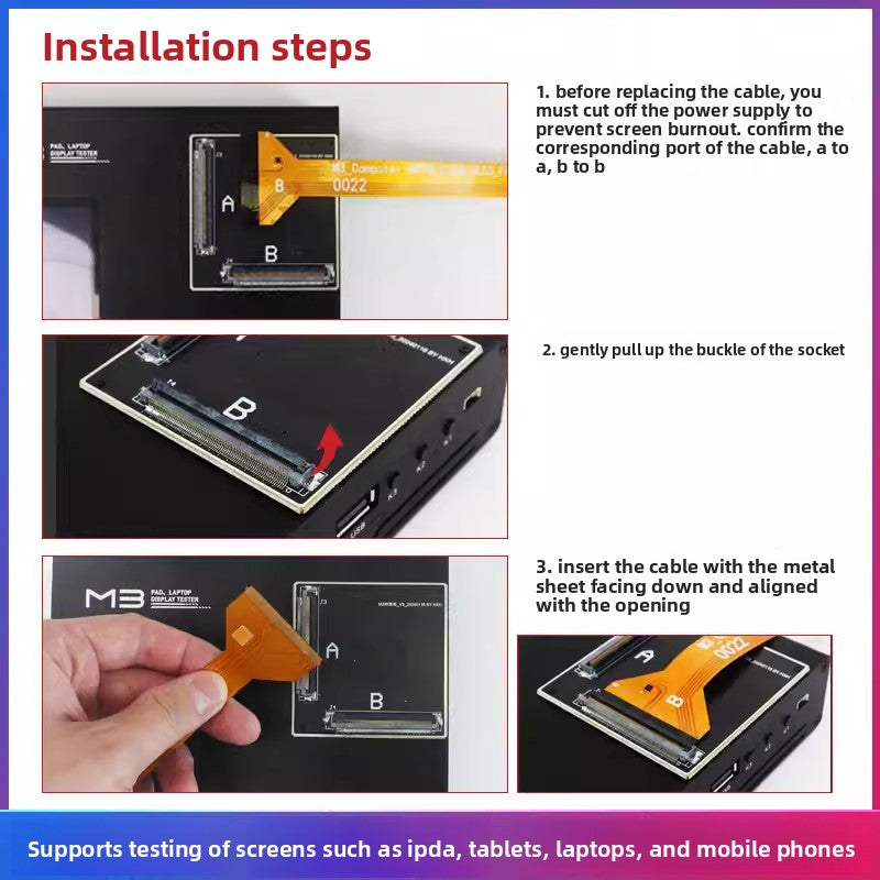 For Apple Huawei OPPO iPad Notebook Mac Flat Screen LCD Test Rack Phone Tablet PC Laptop Repair tools