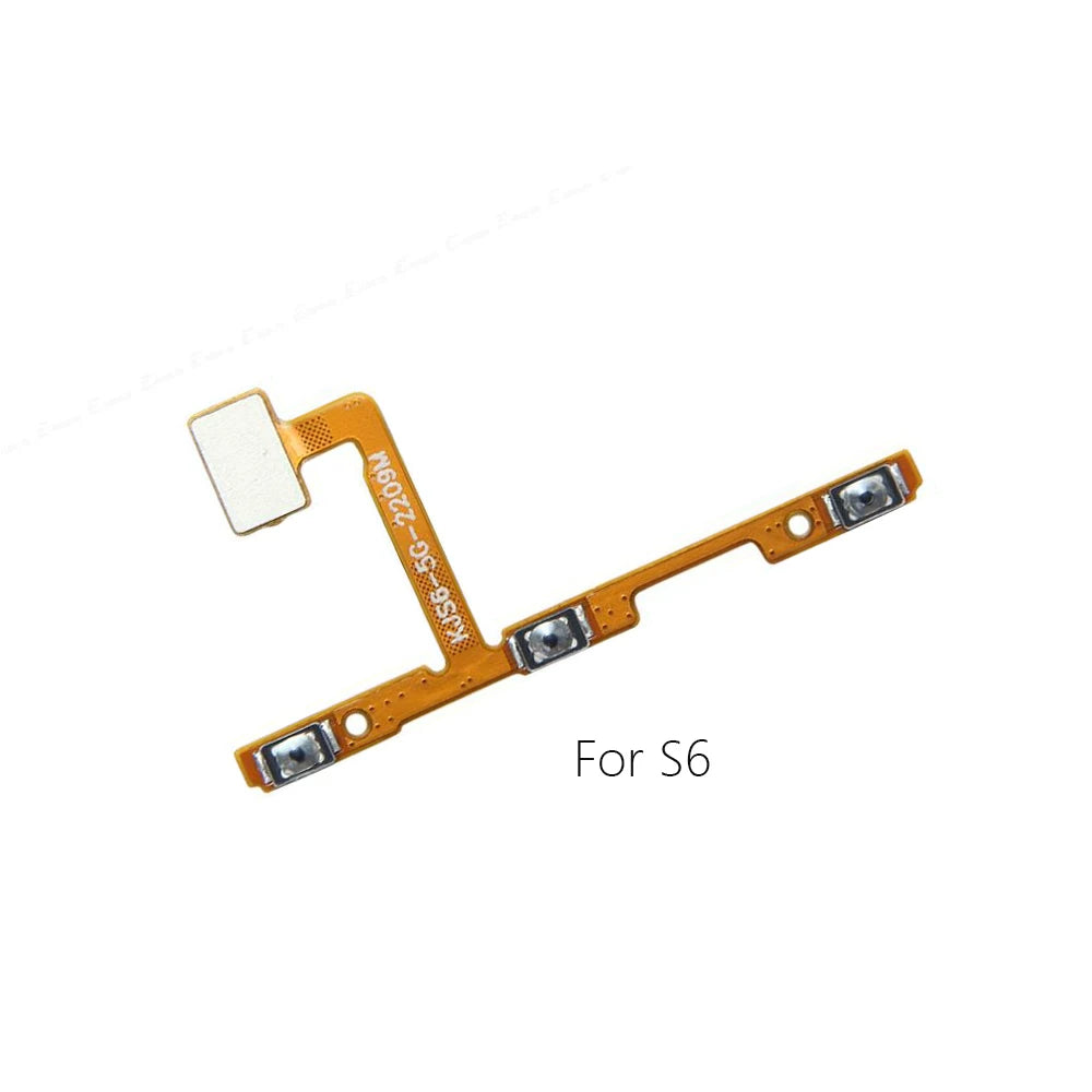 For Vivo S1 S1Pro S5 S6 S7 S9 S10e S12 S15e Power cable Switch on of ribbon volume flex