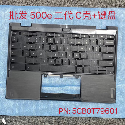 For Lenovo Chromebook 11 500e 2nd Gen C Shell Keyboard 5CB0T79601  topcase palmrest keybooard