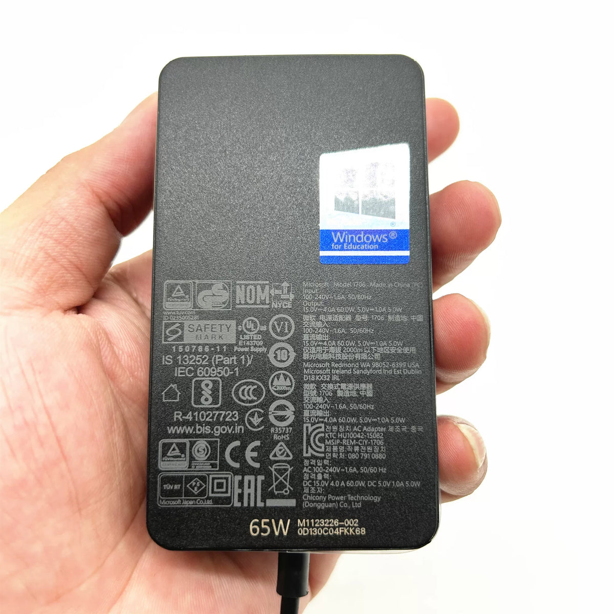 Genuine New 1706 65W 15V 4A AC Adapter Charger for Microsoft surface book1 Pro 7 8 9 power supply Microsoft surface laptop repair parts