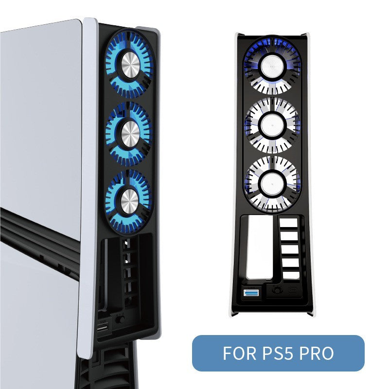 PS5 PRO dedicated host cooling fan P5 temperature control intelligent cooling fan with light silent radiator