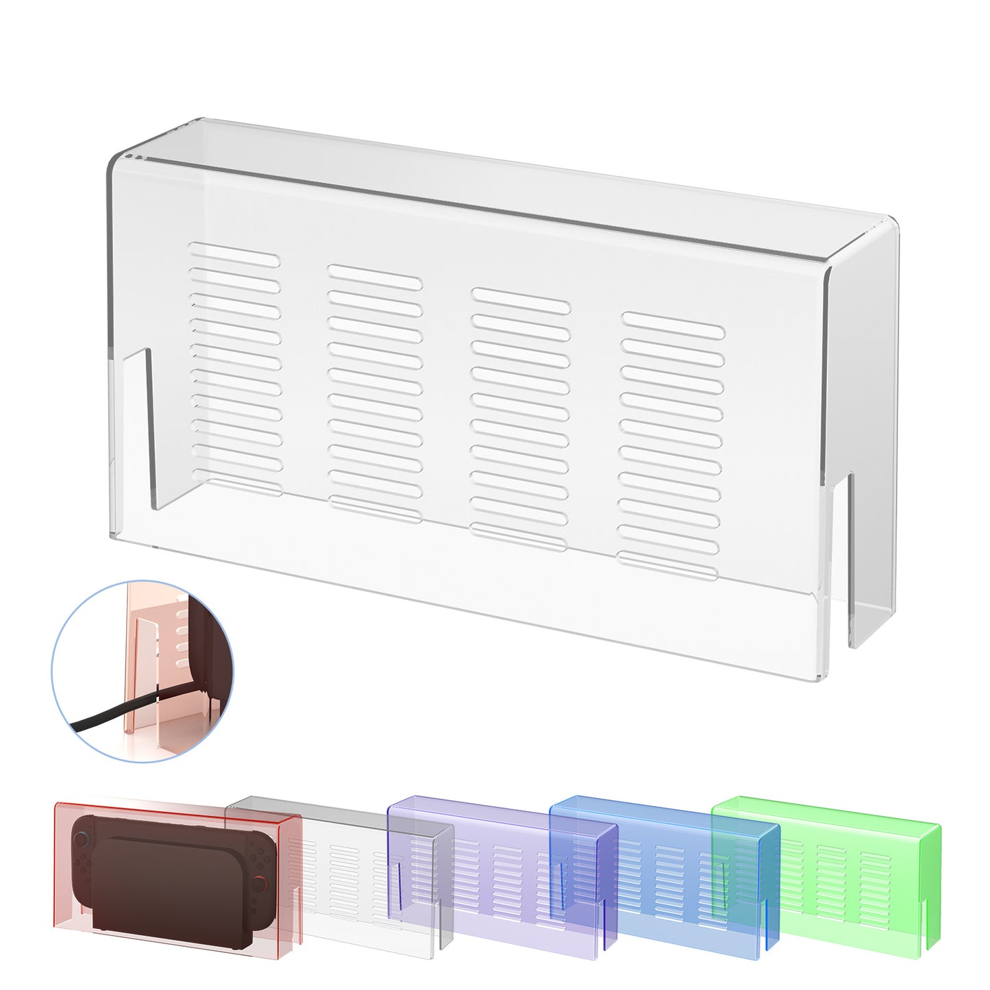 Suitable for Nintendo Switch 2 dust cover Switch 2 host transparent cover with heat dissipation hole storage box