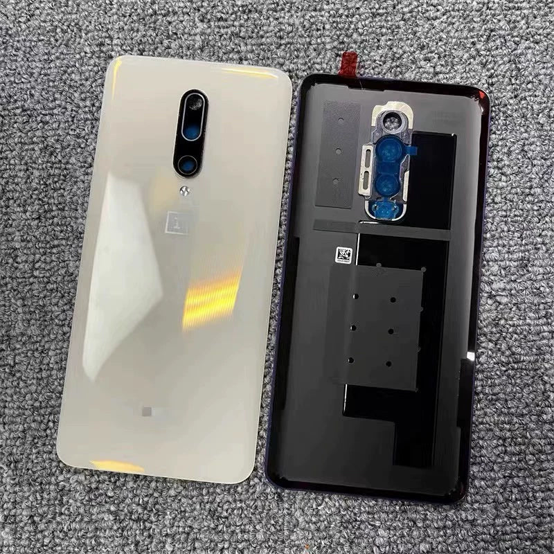 AAA+ quality For OnePlu Back Battery Cover Door Rear Glass Oneplus 6 6T 7 7T 7Pro 7TPro Battery Cover  Case With Camera Lens OnePlus phone repair parts