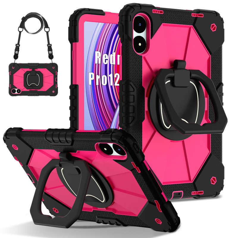 For Redmi Pad Pro 12.1 Protective Case Xiaomi Poco Pad 12.1 Rotary Bracket Anti-drop Case Protective Accessories