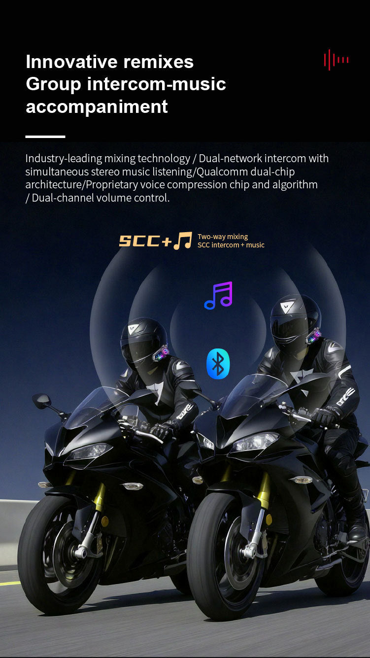Riding Bluetooth waterproof noise reduction headset motorcycle helmet suitable for long-term use built-in microphone