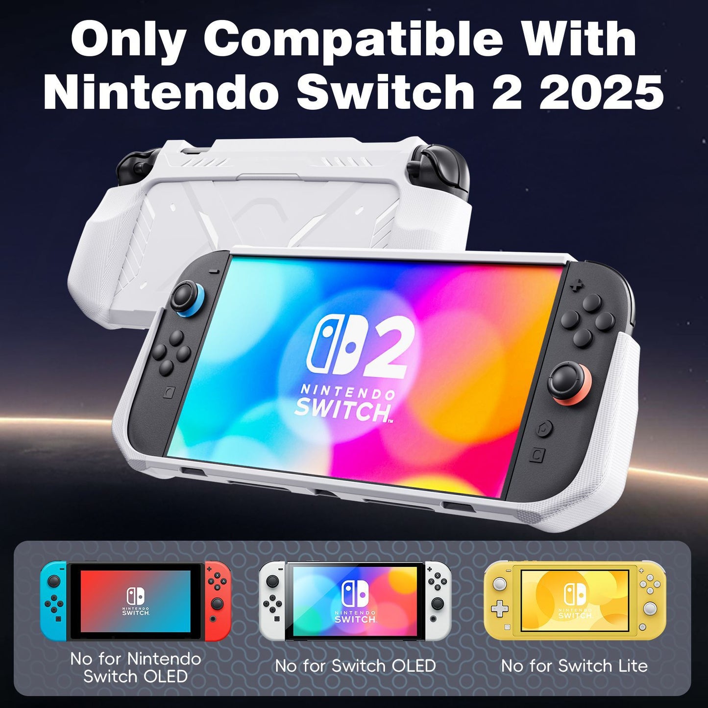 Suitable for SWITCH2 game console protective case NS2 game console, mecha wind protective cover TPU soft bottom PC cover