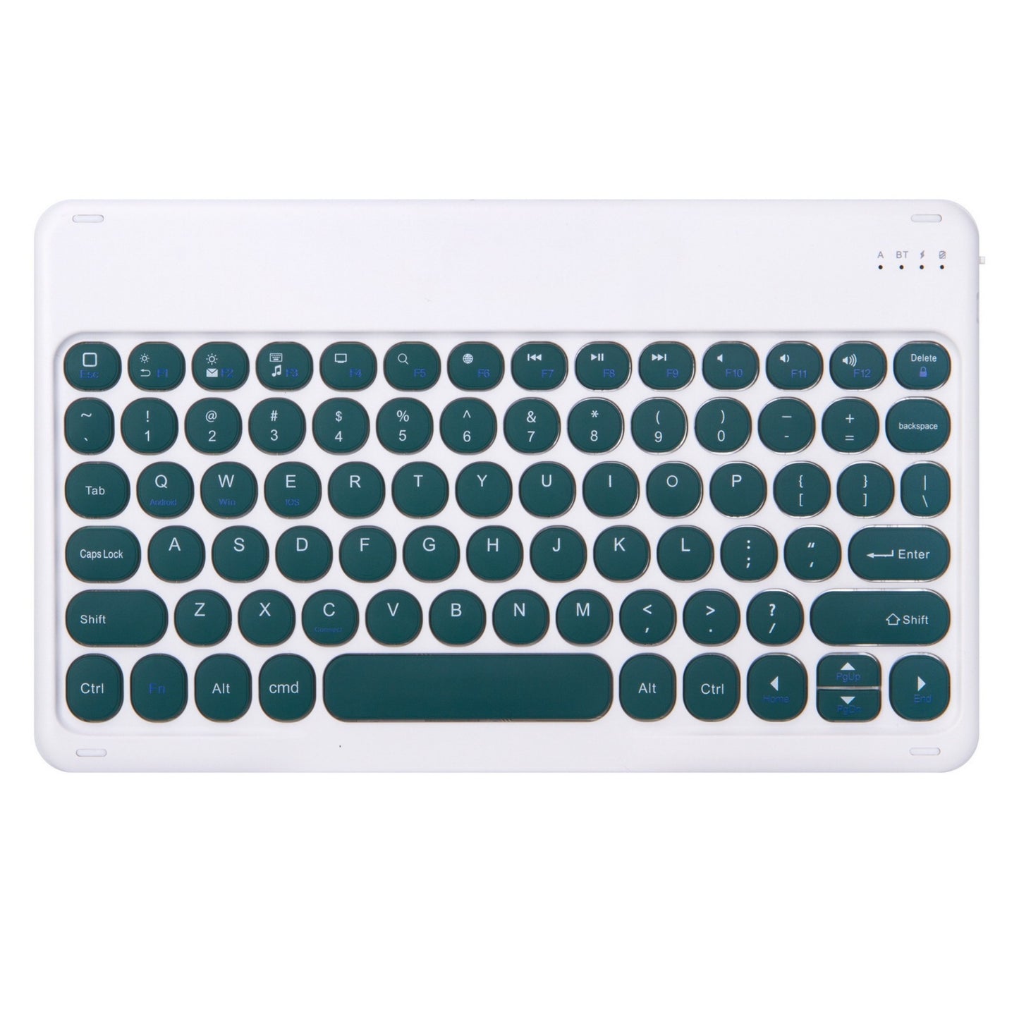 Manufacturer retro round touch bluetooth keyboard mobile phone tablet mini lightweight portable bluetooth wireless keyboard protective Accessories