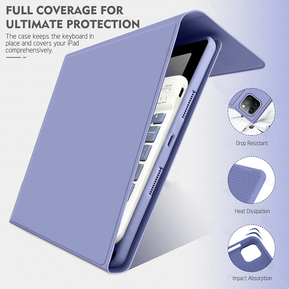 Applicable Pro11 Tablet iPad10 Bluetooth Keyboard Case 10.9 Magnetic 2022 Pen Slot 10.2 Leather Case protective Accessories