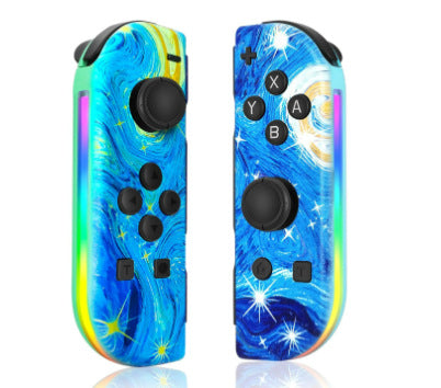 Switch joycon left and right gamepad colorful RGB light effect wake up 5.2 Bluetooth vibration somatosensory