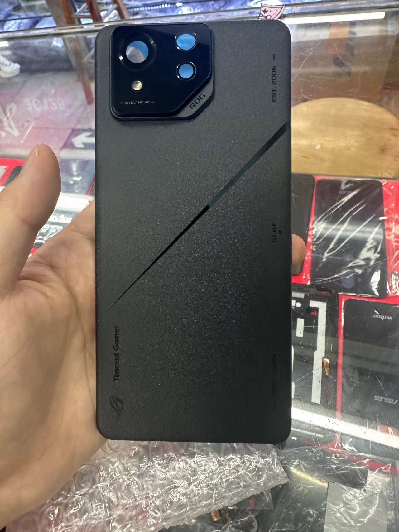 Suitable for rog 8pro gaming mobile phone back cover matte texture, glass material with mirror surface