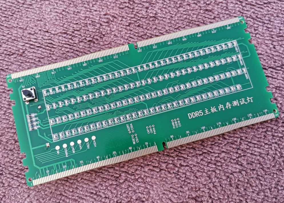 DDR5 with lamp tester LRDIMM server DDR5 UDIMM desktop computer notebook memory slot tester, memory test card Repair tools