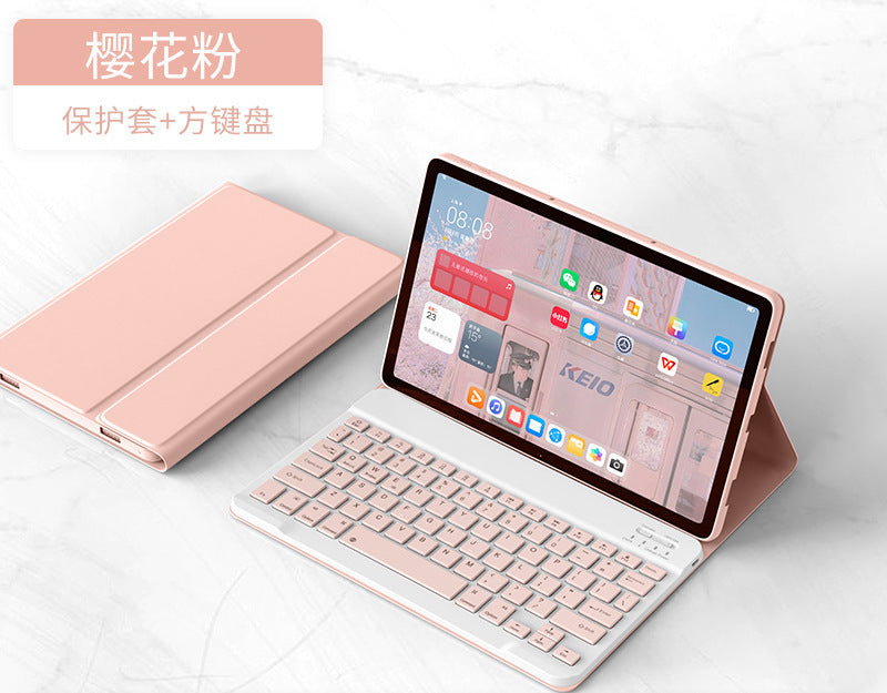 Suitable for 2023 Redmi SE Bluetooth keyboard redmi 10.61 protective case, Xiaomi Mi 5 round keycap keyboard 6 leather case protective Accessories