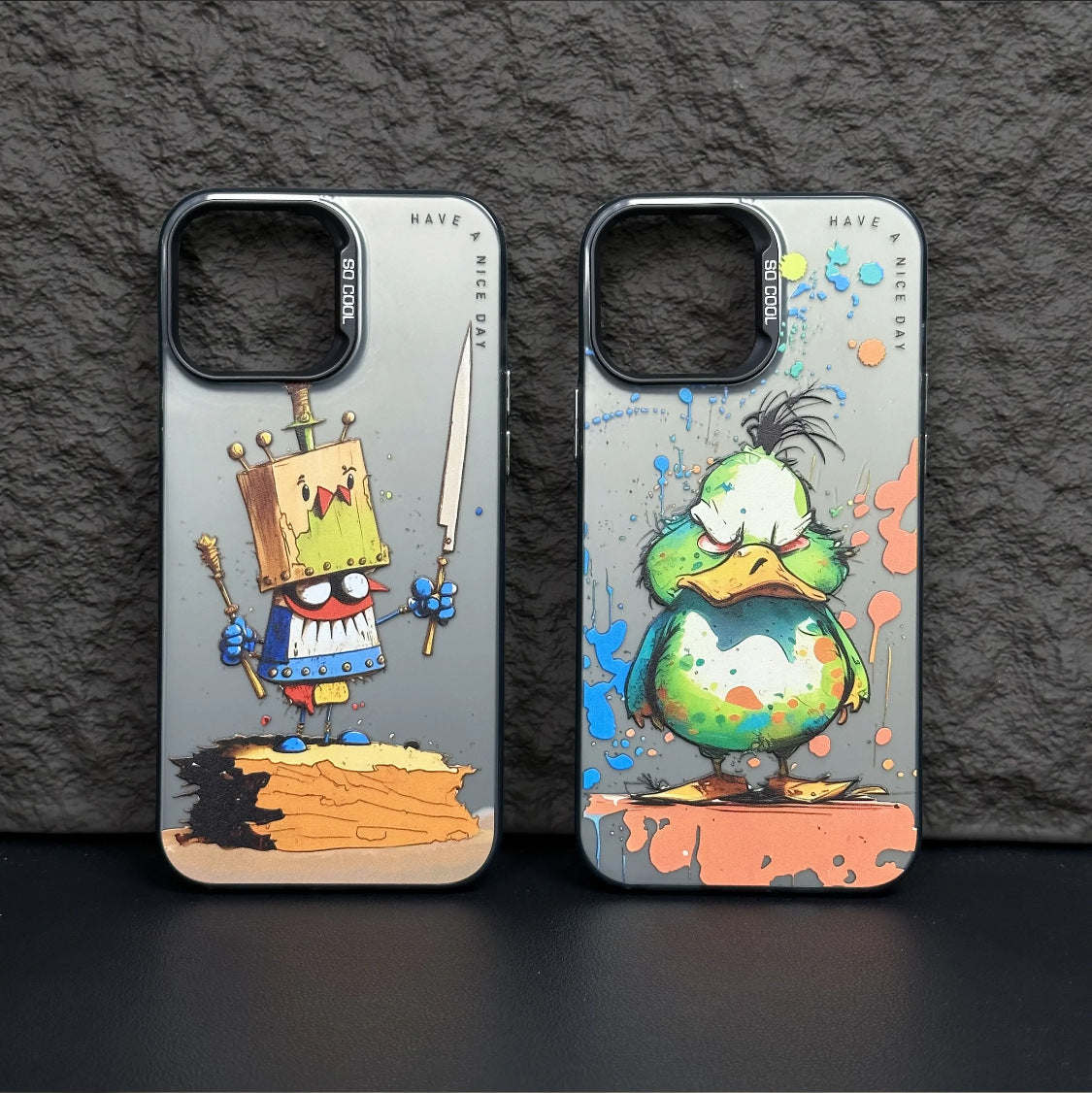 Accessories oil painting splash ink puppy apple 14/12/11/iPhone13Promax Internet celebrity tide 14Pro personalized mobile phone case