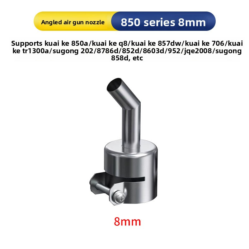 Universal air nozzle 861/2008/850 Elbow Oblique mouth Straight mouth Straight wind Round air gun nozzle Mobile phone special air gun nozzle Phone Repair tools
