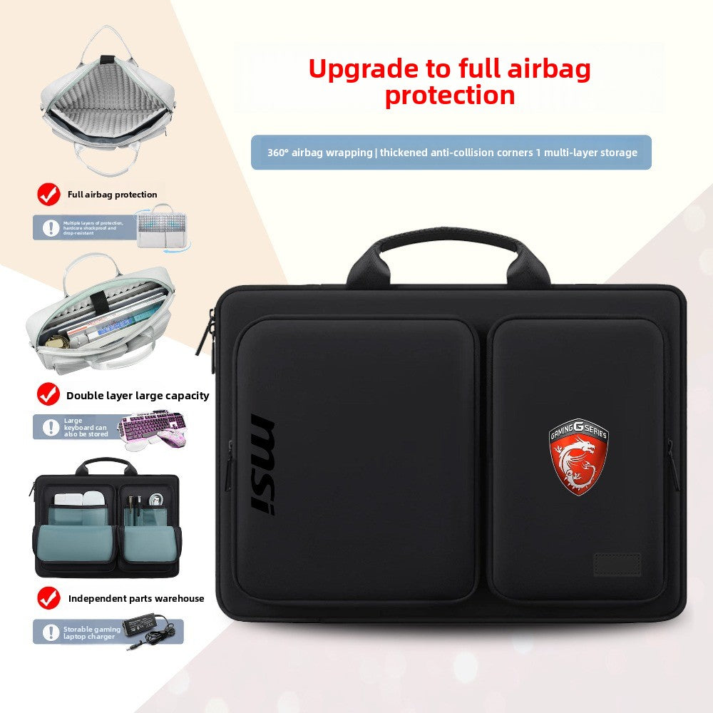 MSI Cyborg 15.6 inch, computer bag Katana GF66 Titan GP78 waterproof, notebook bag 17.3 inch, shoulder bag, protective computer bag.