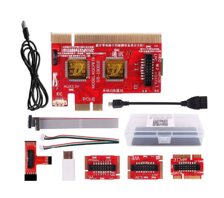 Computer troubleshooting card debugging test card Notebook main board detection card Support USB/PCI/LPC socket Laptop Mobile Phone Repair tools