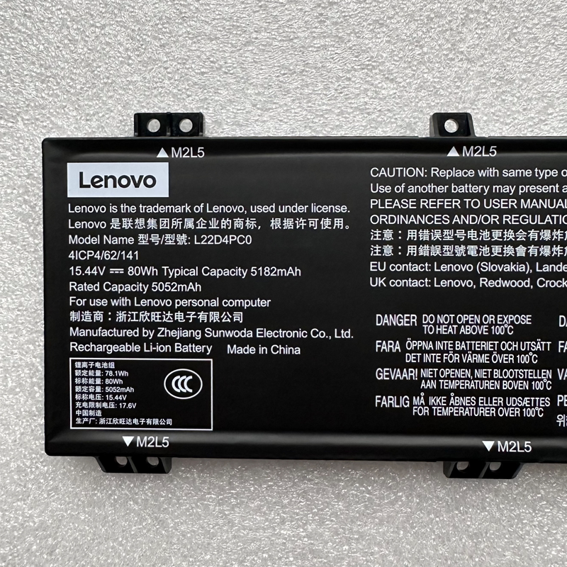 Genuine battery for Lenovo ThinkBook 16p G5 IRX Legion Pro 5 16IRX8 16ARX8 16IRX9 Legion Pro 7 16IRX8H 16ARX8H 16IRX9H L22C4PC0 L22B4PC0 L22X4PC0 L22M4PC0 L22D4PC0 BATTERY Lenovo Laptop repair parts