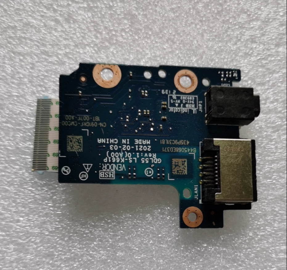 Dell  G15 5510 5511 USB Audio Interface Small Board LS-K661P 091GKF