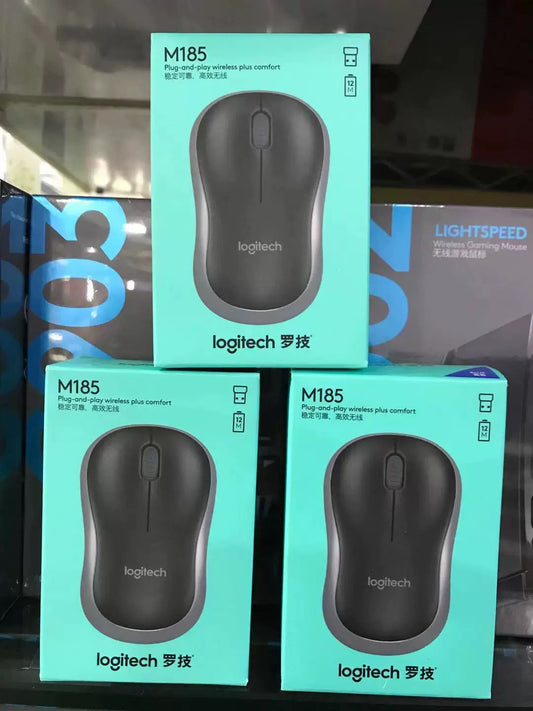 Boxed genuine, Logitech M185 wireless office mouse M186 upgraded computer NANO joint guarantee for three years