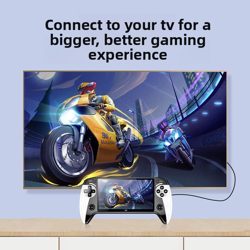 5.5" inch x9 IPS HD PSP lINUX 2000mAh type C rechargable games Handheld Game Player console supporting wireless gamepad connected