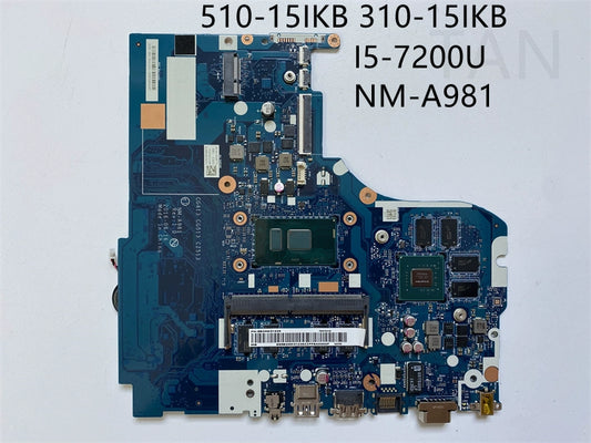 (Shipping fee not include)  motherboard system board  Lenovo/  NM-A981 510-15IKB 310-15IKB I5-7200U