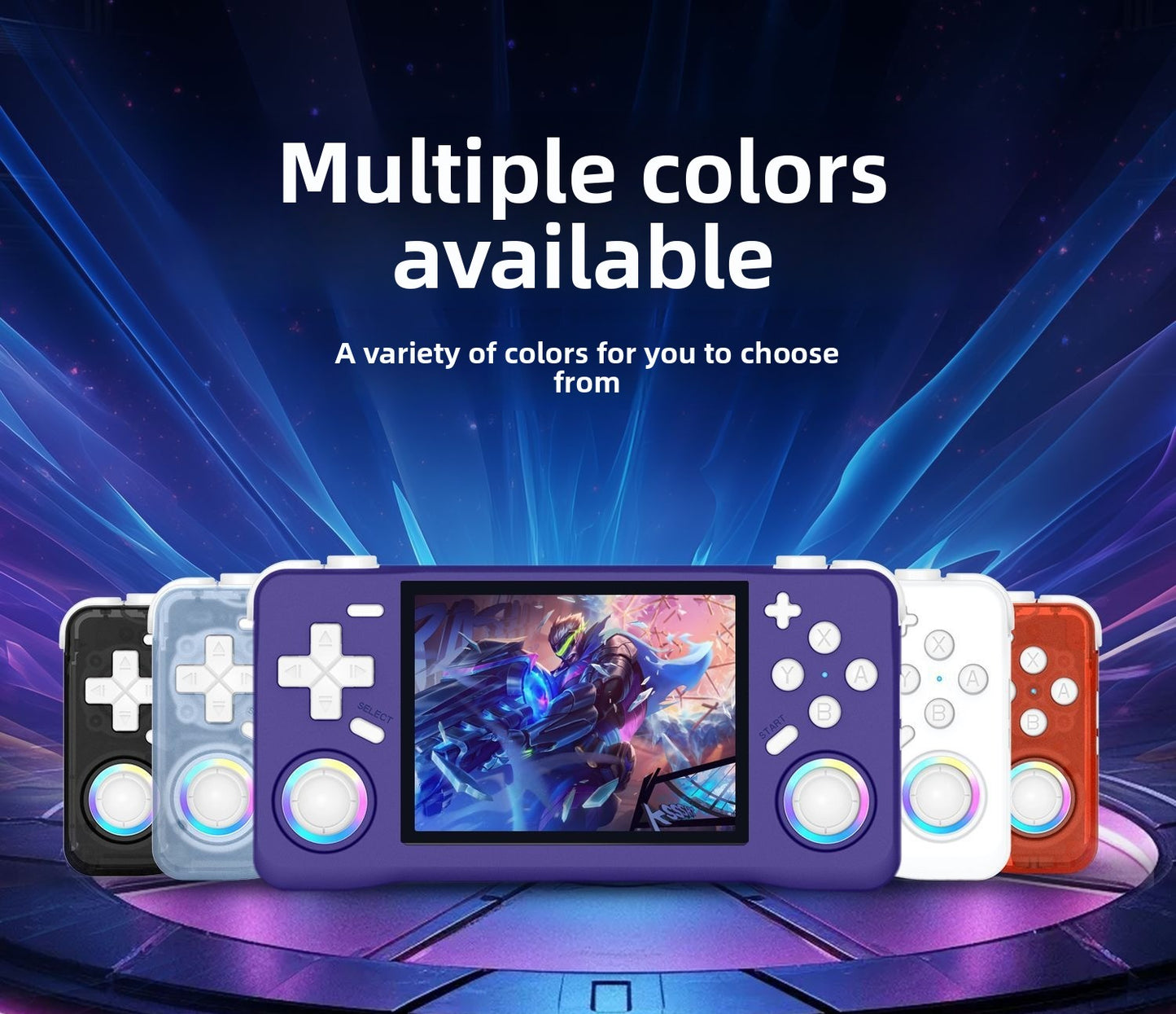 3.5" inch XF35H IPS HD WIFI Online match fight Linux Dual 3D joysticks RGB 4000mAh rechargable supporting 2.4G wireless Gamepad connected games Handheld  Player console