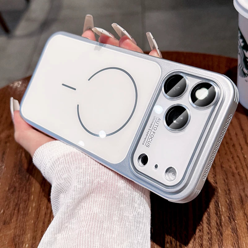 Ice heat dissipation Magnetic suction For iPhone 18promax mobile phone case New iPhone17 with lens film All-inclusive protection 16Pro Side heat dissipation and breathability 15 men's and women's cases Phone Accessories