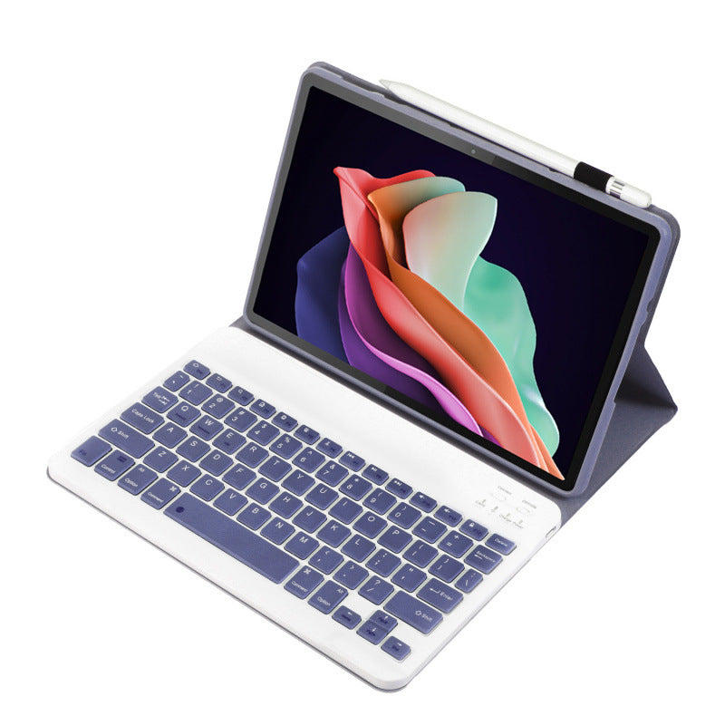 Applicable RedmiPad SE 8.7 inch Bluetooth keyboard leather case Touch backlight protective Accessories