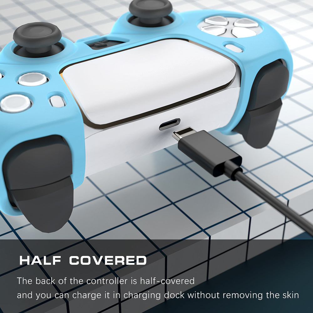 PS5 handle silicone cover, spray feel oil PS5 handle protective cover, protective case PS5 peripheral accessories