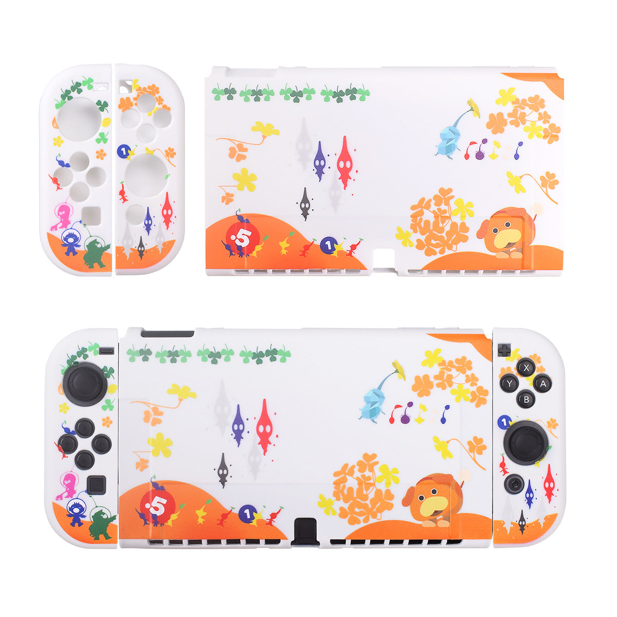 Switch storage bag switch OLED protective case button cap host bracket Pikmin theme accessories