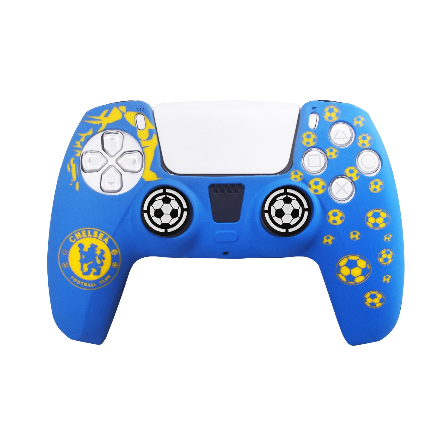 PS5 gamepad protective cover Halloween pattern element handle silicone cover non-slip and dust-proof, including 2 silicone caps
