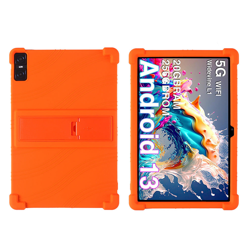 Applicable DOOGEE T10 Plus Tablet Case 10.51 Inch with Bracket Soft Silicone Drop Protection Case Protect case