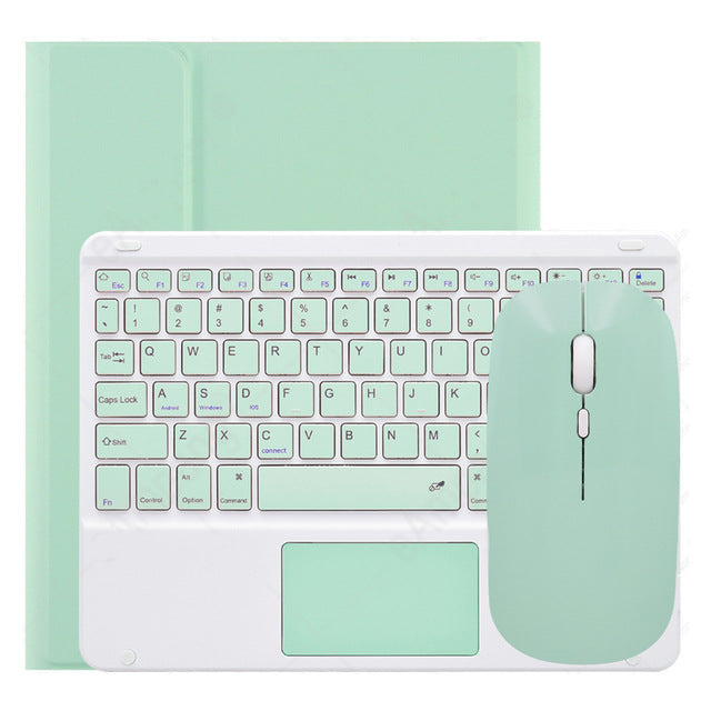 Applicable to ipadpro11 Miaocun Bluetooth keyboard and mouse 9,7 pen slot 10.9 leather case iPad10 protective case air5protective Accessories