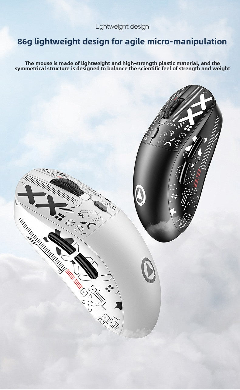 Silver Diao G18 Bluetooth wireless three-mode lightweight mouse game e-sports desktop computer RGB wired