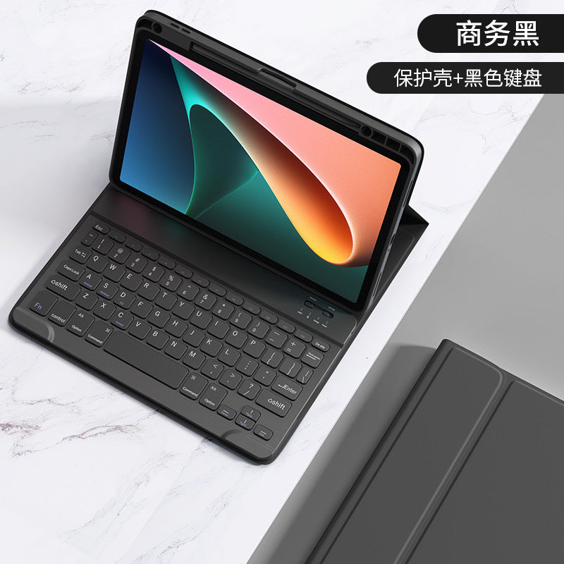 Applicable to Xiaomi tablet 6 Bluetooth keyboard cover Xiaomi 5 protective cover 11 inch round hat touch Bluetooth keyboard and mouse set protective Accessories