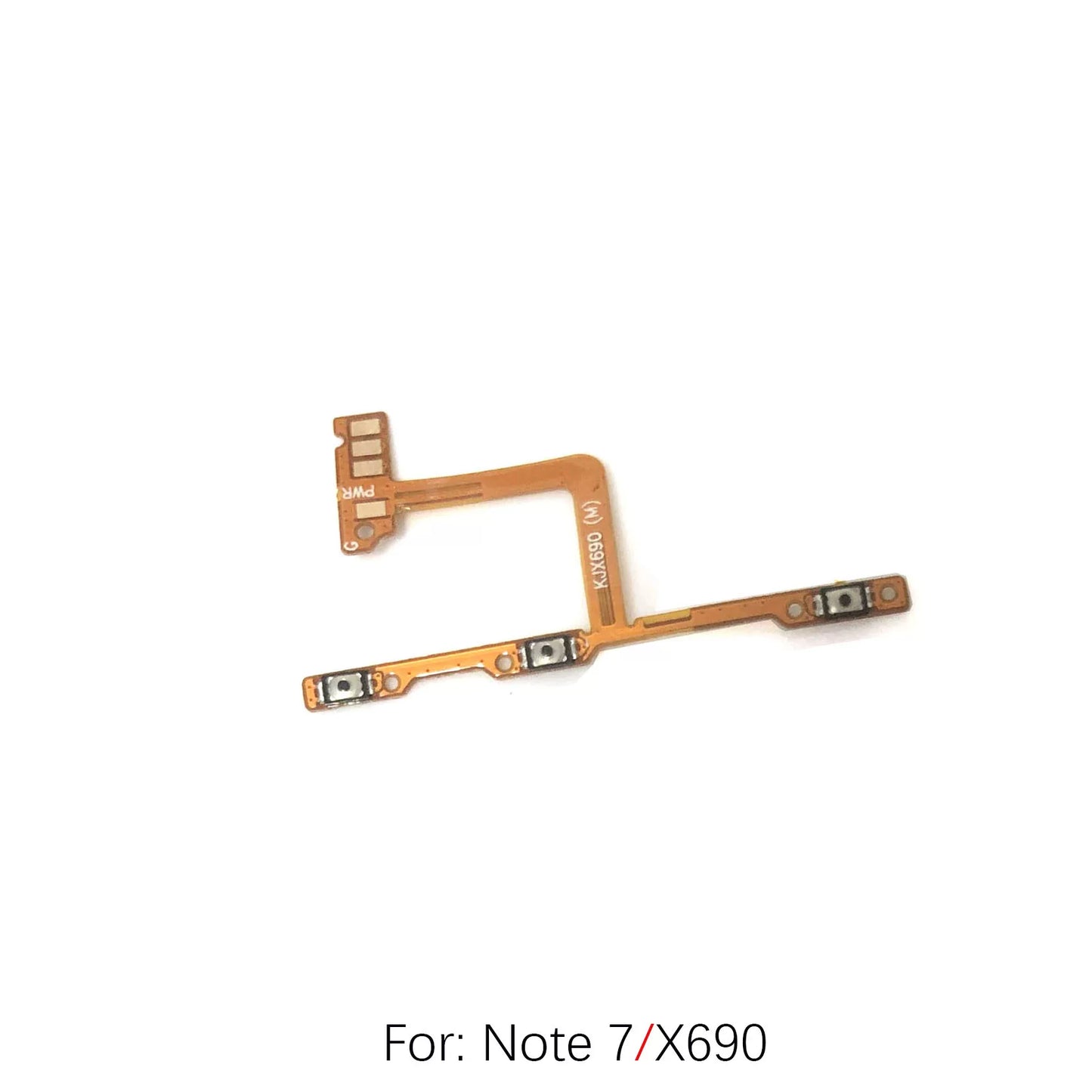 For Tecno Note7 Note8 Note10 Note12 Note30 Power cable Switch on of ribbon flex