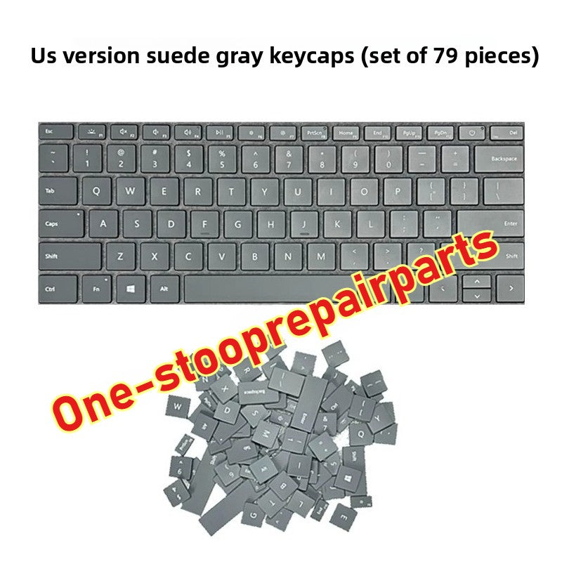 Genuine Microsoft surface laptop 3/4 replacement keycaps set  black silver blue gold gray US layout