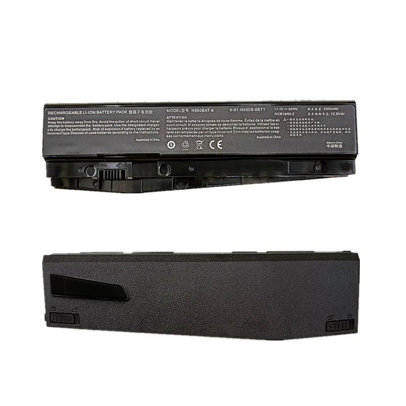 (Shipping fee not include)雷神911SE Hasee  battery 师T58-T1 D1战神T6Ti Z6-KP5GT  repalcement battery N850BAT-6